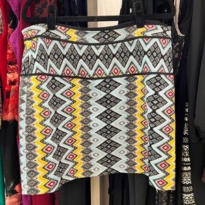 LOFT Geometric Patterned Skirt l 14